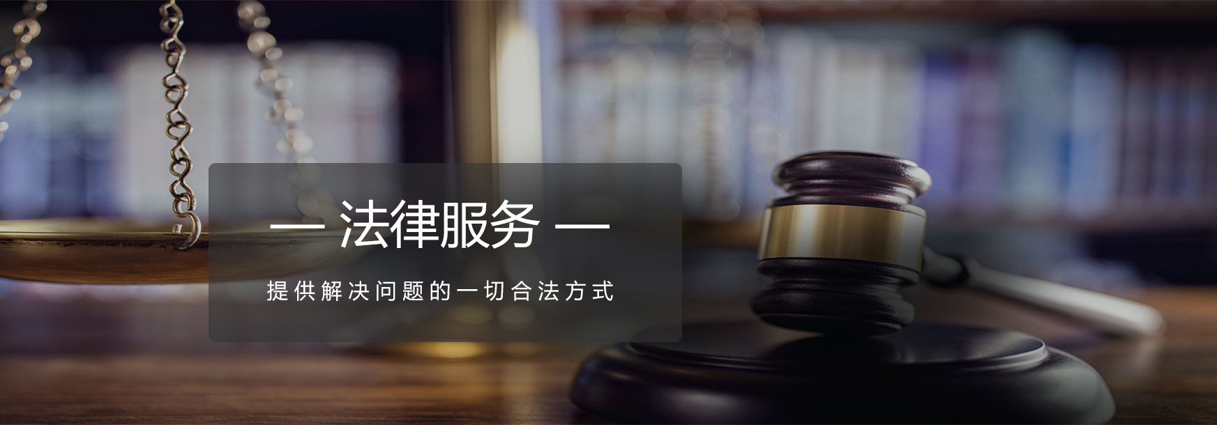 法律服务--提供解决问题的一切合法方式